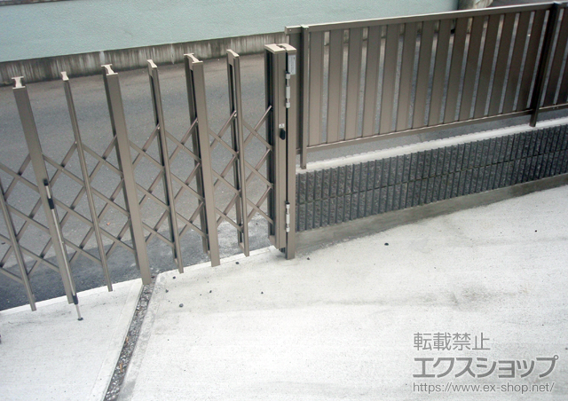 埼玉県入間市ののカーゲート アルシャインII H型 Aタイプ 両開き親子 施工例