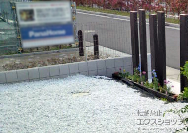 兵庫県芦屋市ののフェンス・柵 イーネットフェンス1F型【水平地用】 施工例