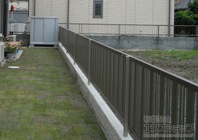 埼玉県熊谷市ののフェンス・柵 ハイミレーヌR5型 フリーポールタイプ 施工例