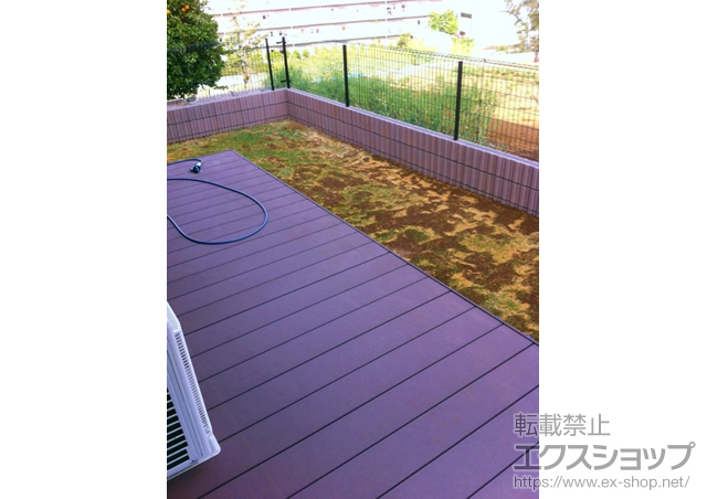 神奈川県川崎市のLIXIL リクシル（トステム）のウッドデッキ リコステージ?束柱A 幕板B 施工例