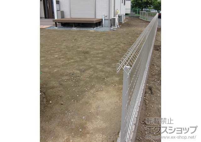静岡県三島市ののフェンス・柵 メッシュフェンスＧ10Ｒ 施工例