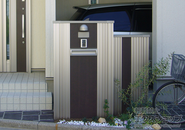 東京都江戸川区のの機能門柱・ポスト アーキモダンファンクション ウォール 施工例