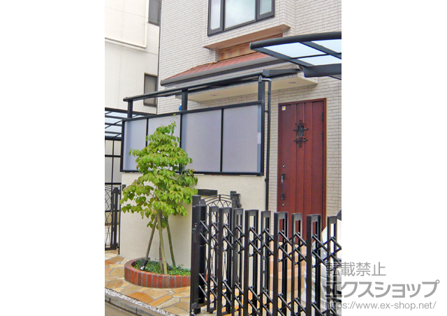 東京都中野区のLIXIL リクシル（トステム）のテラス屋根 ライザーテラスII F型 テラス屋根タイプ 積雪〜20cm対応 施工例