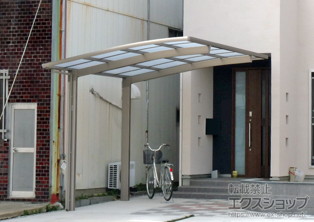 静岡県浜松市のLIXIL リクシル（トステム）のカーポート カーブポートシグマIII 積雪〜30?対応 施工例