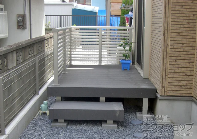 ��ʌ��O���s��YKKAP�̃t�F���X�E��E�� ���E�b�h�f�b�L200�{�V���v�����_���f�b�L�t�F���X7�^ �{�H��