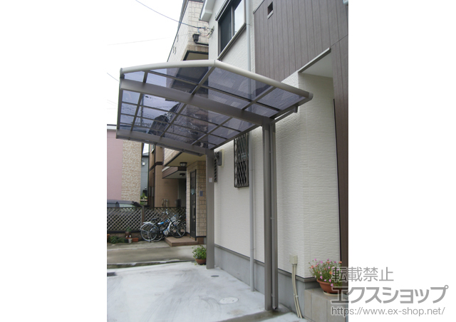 大阪府堺市のLIXIL リクシル（トステム）のカーポート カーブポートシグマIII 積雪〜30?対応 施工例