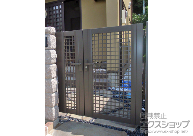 神奈川県厚木市のの門扉 シャレオR7型門扉 施工例