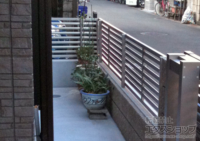 大阪府東大阪市ののフェンス・柵 プリレオＲ3型フェンス 施工例