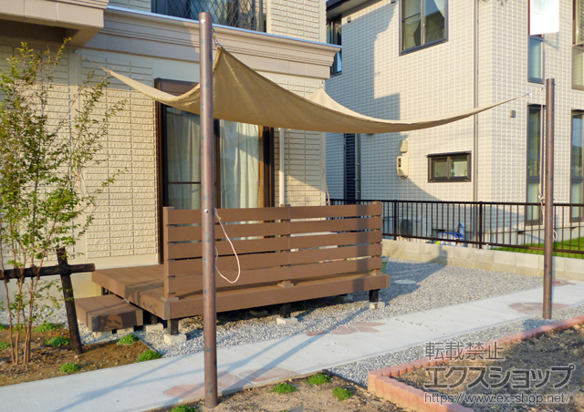 静岡県浜松市ののウッドデッキ リウッドデッキ 200 単体 施工例