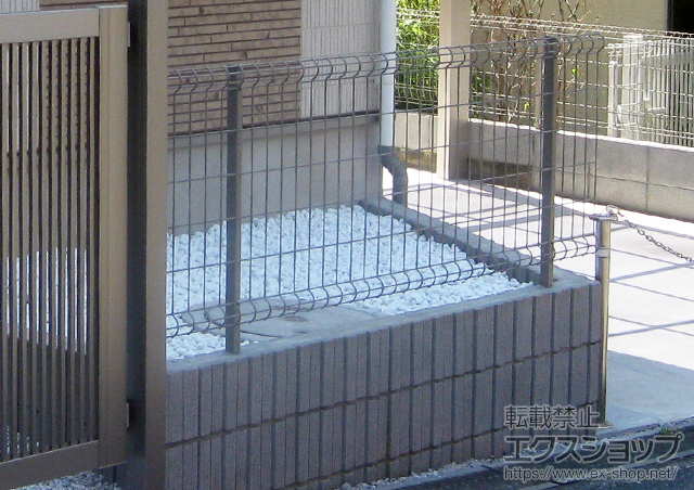 東京都町田市ののフェンス・柵 ハイグリッドフェンスUF8型 施工例