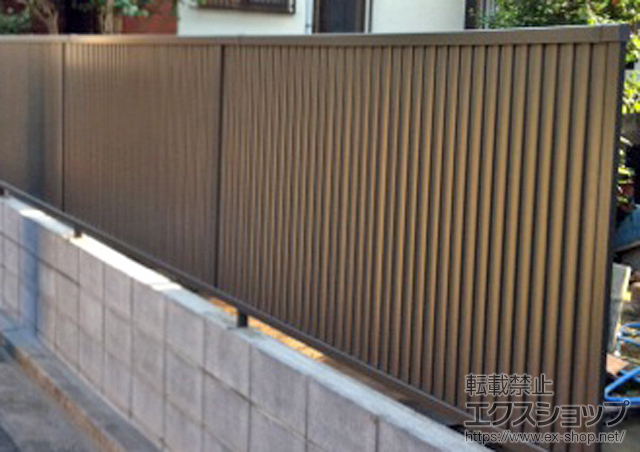 東京都武蔵野市ののフェンス・柵 プリレオR6型フェンス フリーポールタイプ 施工例