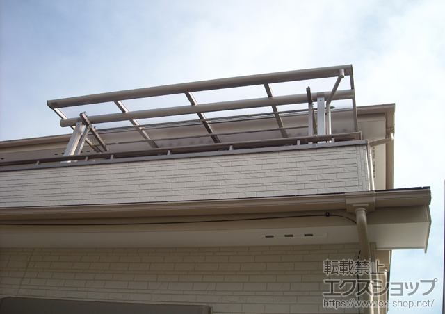 東京都稲城市ののバルコニー・ベランダ屋根 ヴェクターテラス F型 屋根タイプ 単体 積雪〜20cm対応 施工例