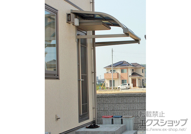 香川県丸亀市ののテラス屋根 メニーウェル 柱無し式 RB型 積雪〜20?対応 施工例