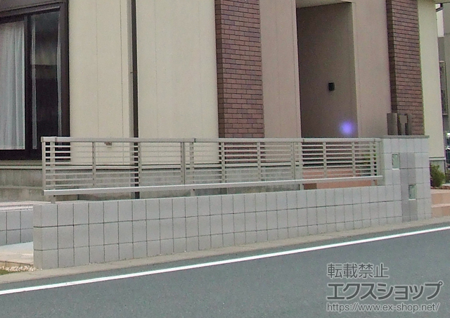 静岡県浜松市ののフェンス・柵 エクスラインフェンス12型 施工例