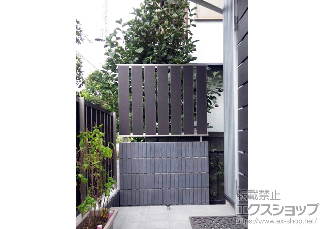 千葉県浦安市ののフェンス・柵 ライフモダンII TS型フェンス フリーポールタイプ 施工例