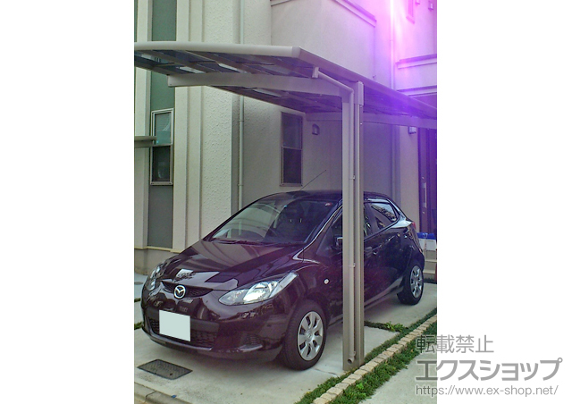 東京都小平市のLIXIL リクシル（トステム）のカーポート カーブポートシグマIII 積雪〜30cm対応 施工例