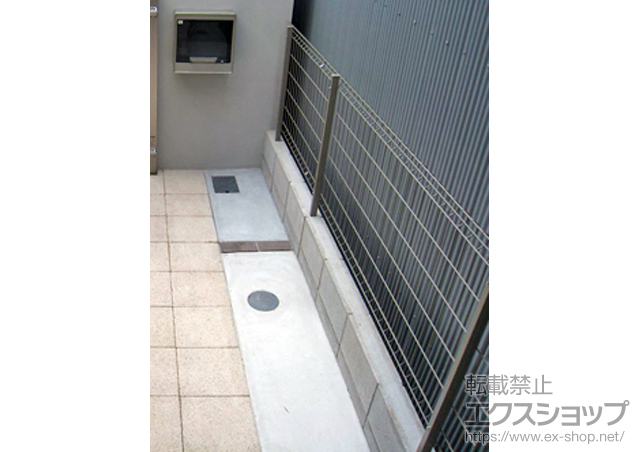 大阪府大阪市ののフェンス・柵 ハイグリッドフェンスＵＦ8型 施工例