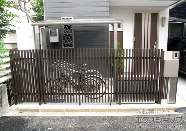 東京都中野区ののフェンス・柵 プログコートフェンスM1型 施工例