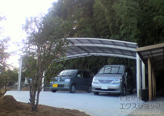 三重県津市ののカーポート レイナトリプルポート 積雪〜20cm対応 施工例