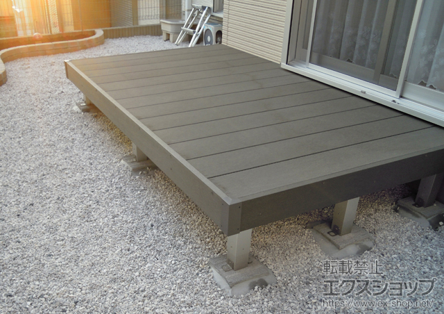 神奈川県横浜市ののウッドデッキ リウッドデッキ200 Tタイプ 施工例