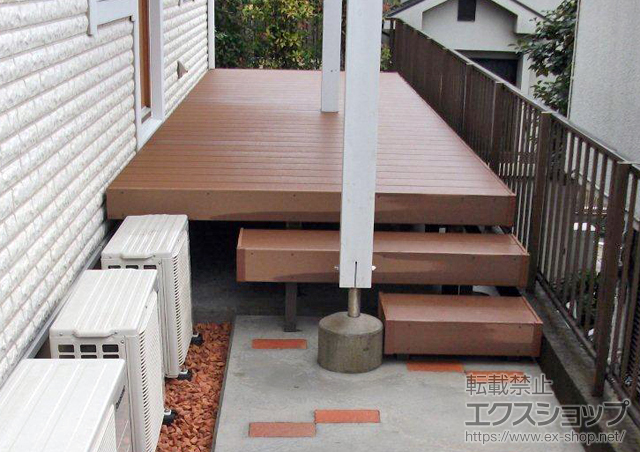 神奈川県横浜市のLIXIL リクシル（トステム）のウッドデッキ リコステージII 施工例