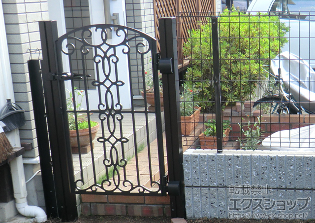 京都府宇治市のの門扉 ラヴェール門扉5型 片開き 施工例