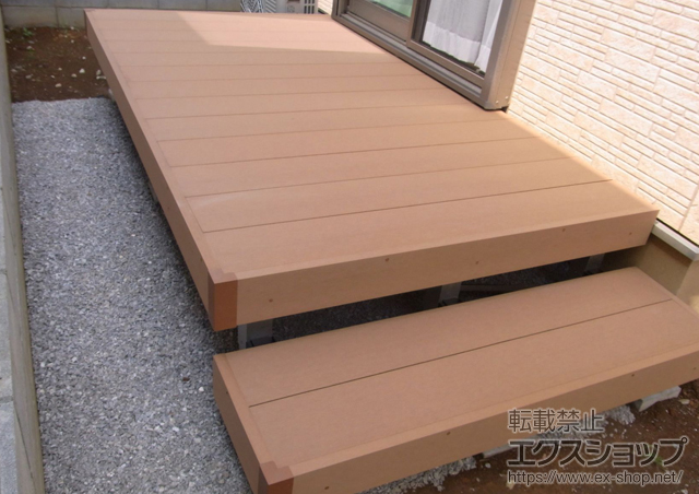 東京都小金井市ののウッドデッキ リウッドデッキ 200 単体 施工例