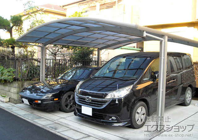 埼玉県吉川市ののカーポート プレシオスポートワイド　積雪対応〜20cm 施工例