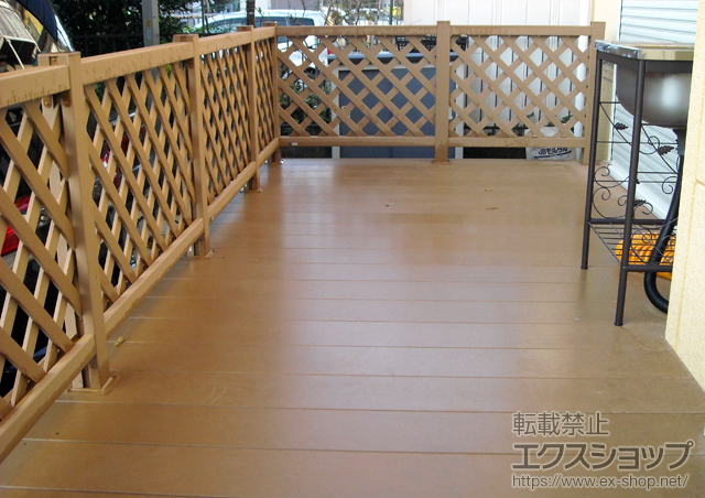 埼玉県吉川市ののウッドデッキ リウッドデッキ200 施工例