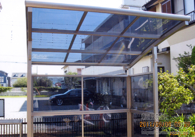 神奈川県小田原市ののサイクルポート・駐輪場 スマイリン　積雪対応〜20cm 施工例