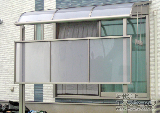 静岡県浜松市のLIXIL リクシル（トステム）のテラス屋根 ライザーテラスII R型 テラスタイプ  積雪〜20?対応 施工例