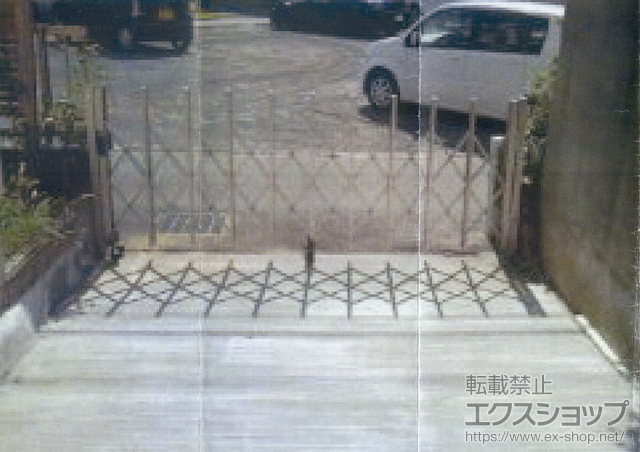 神奈川県厚木市ののカーゲート トリップゲート PA型 ノンレール 片開き 施工例