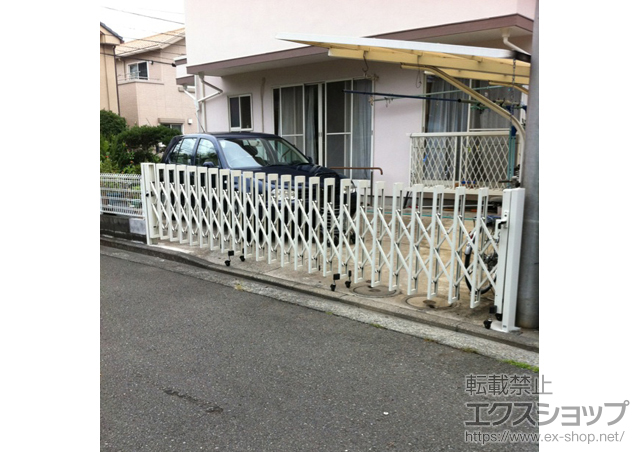 神奈川県横浜市ののカーゲート アルシャインII M型 Aタイプ ノンレール 片開き 施工例
