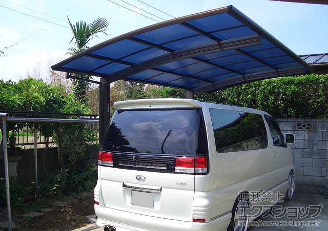 埼玉県北葛飾郡ののカーポート プレシオスポート 単体 積雪〜20?対応 施工例