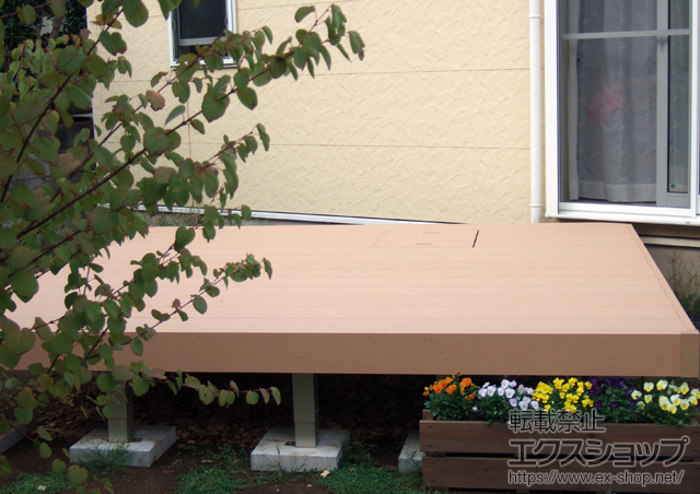 千葉県松戸市ののウッドデッキ リウッドデッキ200 単体 施工例