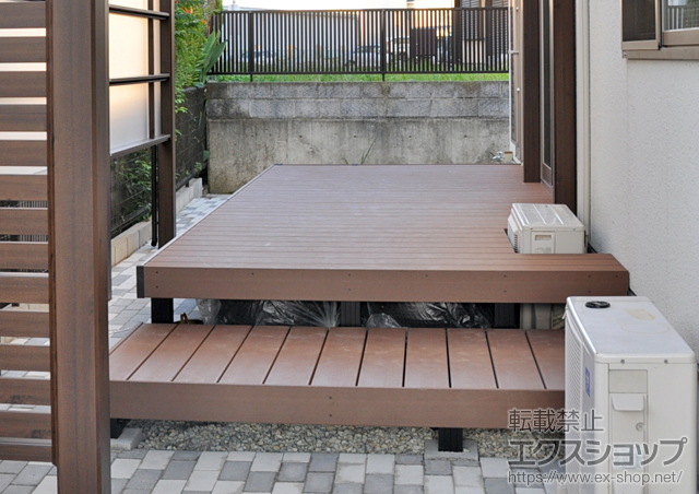 兵庫県明石市ののウッドデッキ 人工木デッキ・ひとと木 施工例