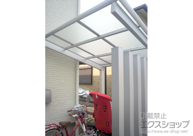 茨城県つくば市ののサイクルポート・駐輪場 カムフィNex F　積雪〜20cm対応 施工例