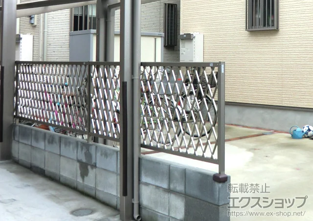 ��ʌ��˓c�s��LIXIL ���N�V��(TOEX)�̃t�F���X�E��E�� �v�����IR8�^�t�F���X �Ԏd�؂�^�C�v �{�H��