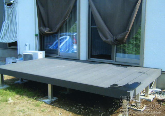 埼玉県東松山市ののウッドデッキ リウッドデッキ 200 単体 施工例