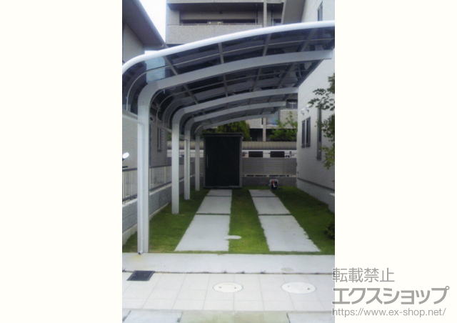香川県高松市のLIXIL リクシル（トステム）のカーポート テールポートシグマIII 縦連棟　積雪〜30cm対応 施工例