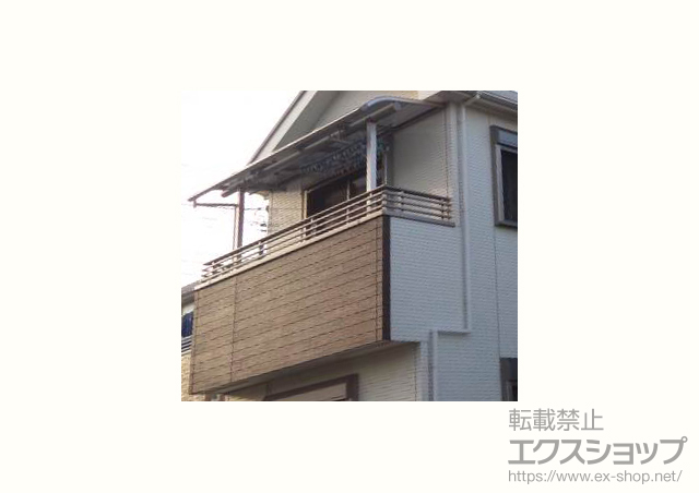 千葉県四街道市ののバルコニー・ベランダ屋根 プレシオステラス R型 屋根タイプ 単体 積雪〜20cm対応 施工例