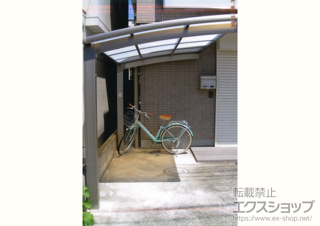 東京都世田谷区のLIXIL リクシル（トステム）のカーポート カーブポートシグマIII ミニ 積雪〜20cm対応 施工例