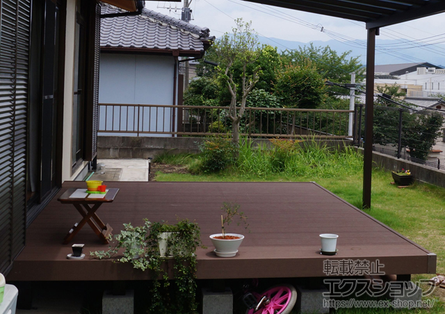 熊本県菊池郡菊陽町ののウッドデッキ リウッドデッキ 200 施工例