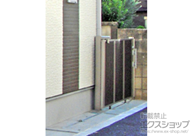 東京都杉並区ののカーゲート エススライドC型 片引きタイプ 手動 施工例