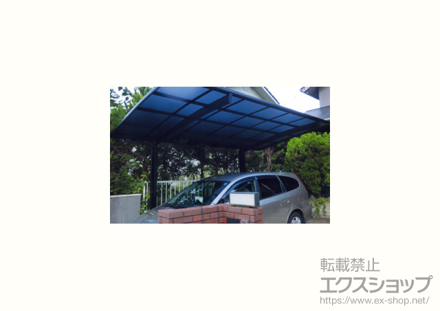 千葉県印西市のLIXIL リクシル（トステム）のカーポート カーブポートシグマIII 積雪〜30cm対応 施工例