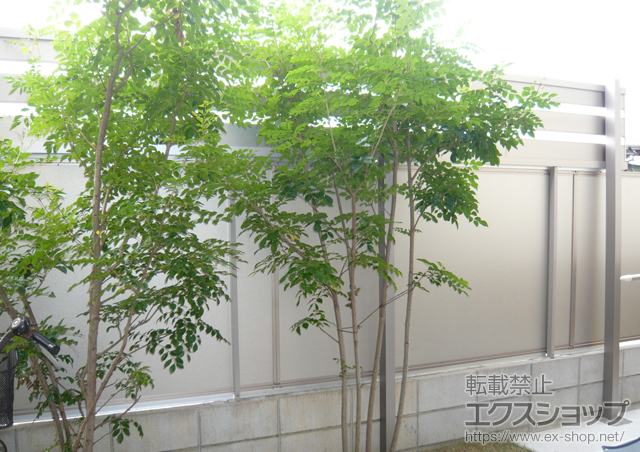 大阪府堺市ののフェンス・柵 ライフモダンII YP型フェンス フリーポール 施工例