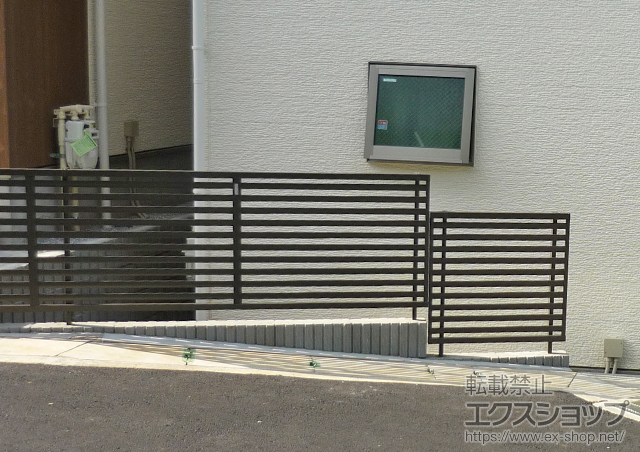 神奈川県川崎市ののフェンス・柵 プリレオR3型フェンス　フリーポール 施工例