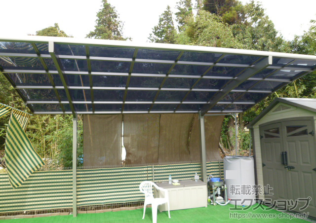 千葉県鎌ヶ谷市のLIXIL リクシル（トステム）のカーポート カーブポートシグマIII 積雪〜30cm対応 施工例