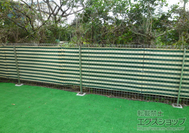 千葉県鎌ヶ谷市ののフェンス・柵 イーネットフェンス1F型 自由柱タイプ 施工例