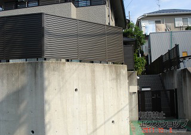 千葉県市川市ののフェンス・柵 プリレオR9型フェンス フリーポールタイプ 施工例